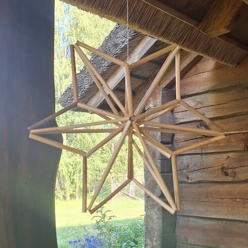 Pilliroost täht meisterdamise komplekt Aeglane Hetk – looduslik käsitöö ja kingiidee.